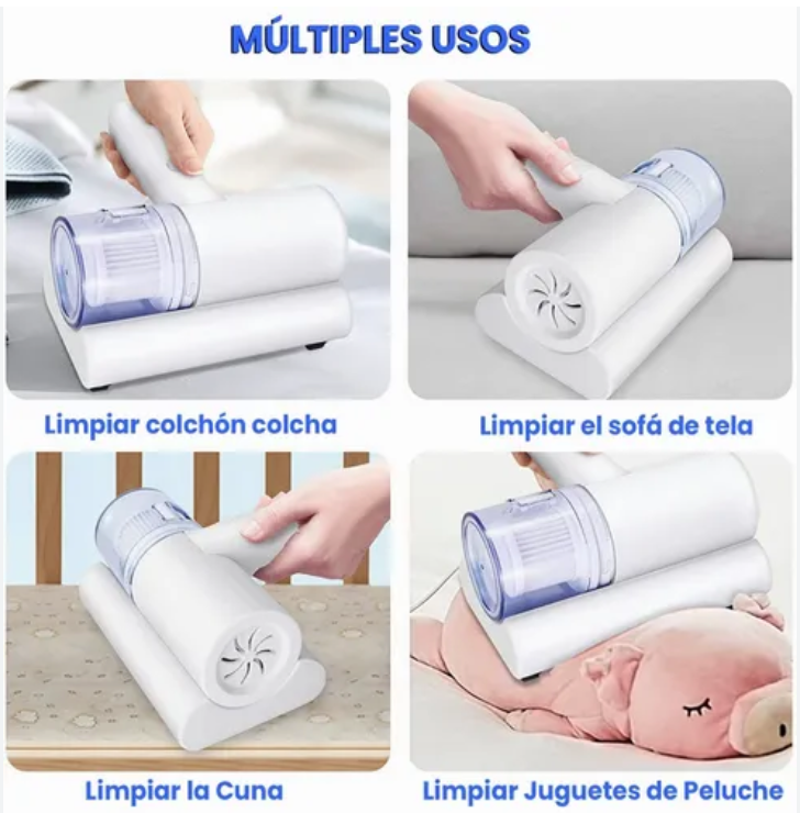Aspiradora antiácaros para colchones y telas