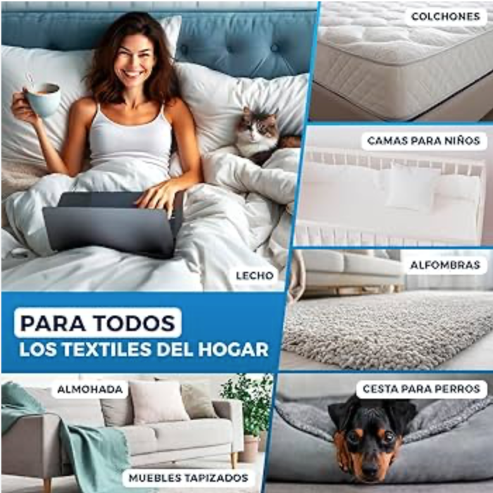 Aspiradora antiácaros para colchones y telas