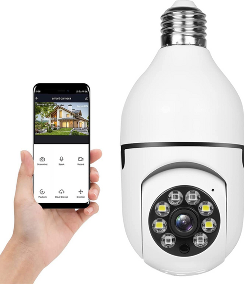 Cámara 360 tipo bombillo con WIFI